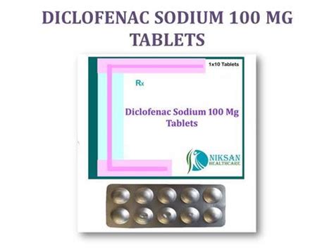 Diclofenac Sodium 100 Mg Tablets At Best Price In Ankleshwar Niksan Healthcare