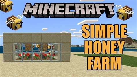 Minecraft How To Build A Simple Honey Farm In Survival Mode And How To Find Bees Youtube