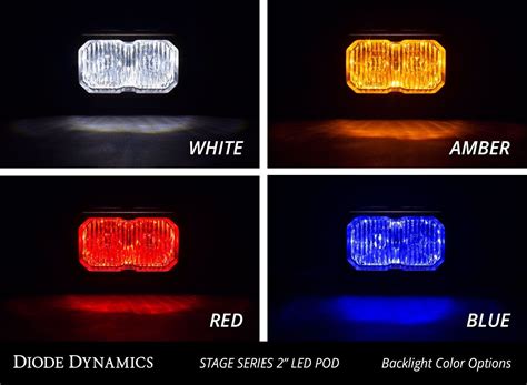 Diode Dynamics Stage Series 2 Ssc2 Rectangular Led Pod Pair Quadratec