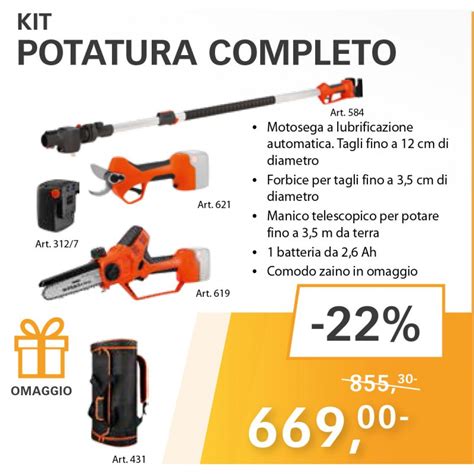 Kit Motosega Magma E La Forbice Magma E Manico Telescopco