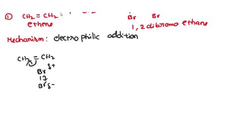 SOLVED: 'Reactions of Alkene Bromination of Alkenes treatment of alkenes with molecular bromine ...