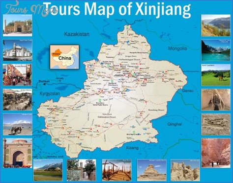 Xinjiang Map - ToursMaps.com