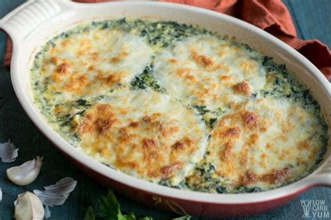 Easy Cheesy Low Carb Tuna Casserole With Spinach Low Carb Yum