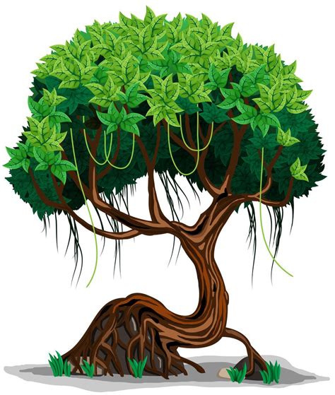 jungle tree - Google Search | Cartoon trees, Jungle tree, Cartoon styles