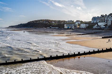 A View Over Cromer Beach on the North Norfolk Coast Stock Image - Image ...