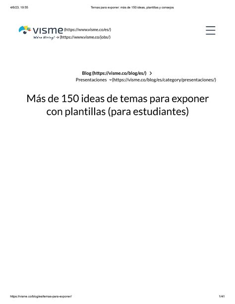 Temas Para Exponer M S De Ideas Plantillas Y Consejos M S De