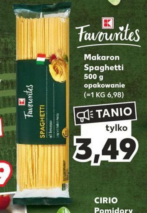 Promocja Makaron Spaghetti 500 G W Kaufland