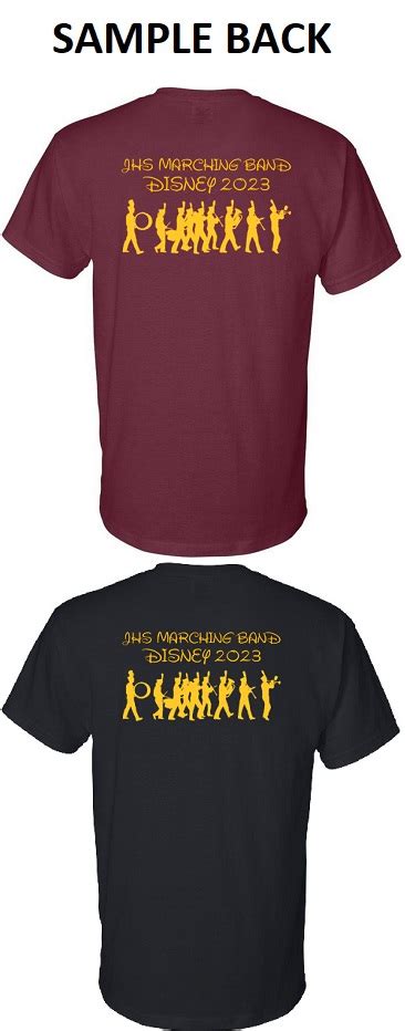 Jhs Marching Band Disney Apparel And More By Zeroin Sports Llc