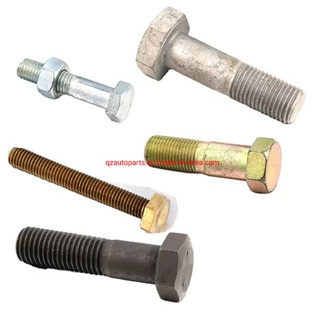 Fastener High Tensile Bolt Yellow Black Carbon Steel Din Din