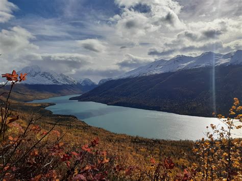 Fall colors at Eklutna lake in Chugach State Park, Alaska : r/NationalPark