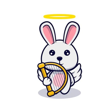 Premium Vector Cute Angel Bunny