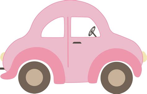 Vector illustration of pink retro car in cartoon style 23913876 Vector ...