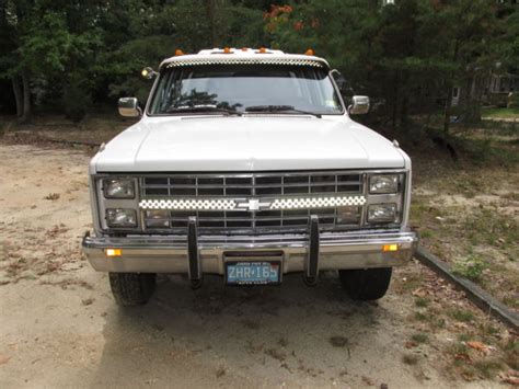 1986 Chevy K30 1 Ton 4x4 Silverado Crew Cab Special Nascr Edition For Sale