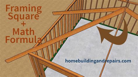 How To Calculate And Layout Hip And Valley Roof Rafters Using Math