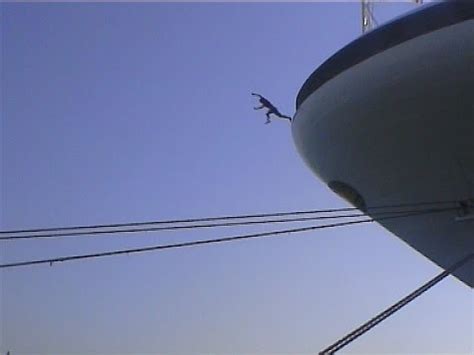 Crazy Man Jumps Off Cruise Ship YouTube