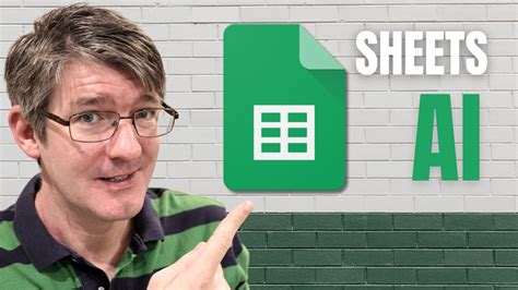 ai  google sheets    sample data   youtube