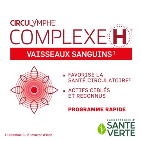 Circulymphe Complexe H comprimés Laboratoires Santé Verte