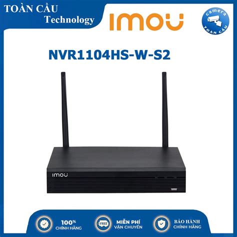 CHÍNH HÃNG Đầu ghi hình Wifi 4 kênh IMOU NVR1104HS W S2 Shopee Việt Nam