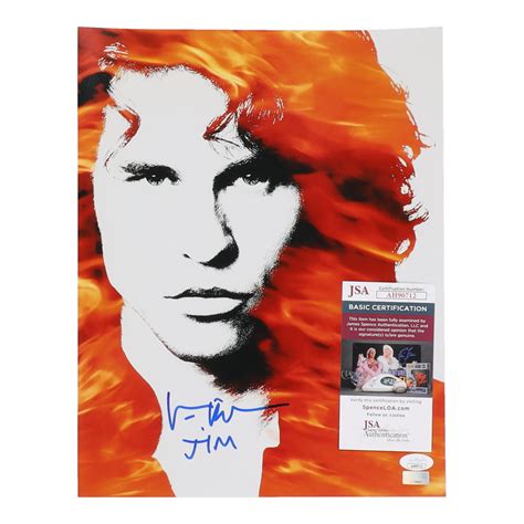 Val Kilmer Signed The Doors 11x14 Movie Poster Photo Inscribed Jim