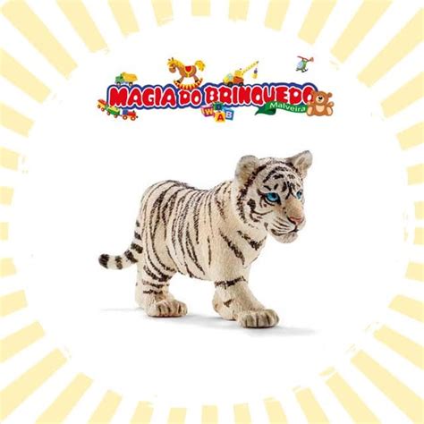 Tigre De Brinquedo Chamado Haroldo - Tigre Cria Branco - Magia do Brinquedo | A sua loja de brinquedos online