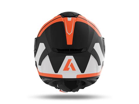 SPSH32 AIROH SPARK SHOGUN FULL CASCO INTEGRAL NARANJA BLANCO NEGRO MATE