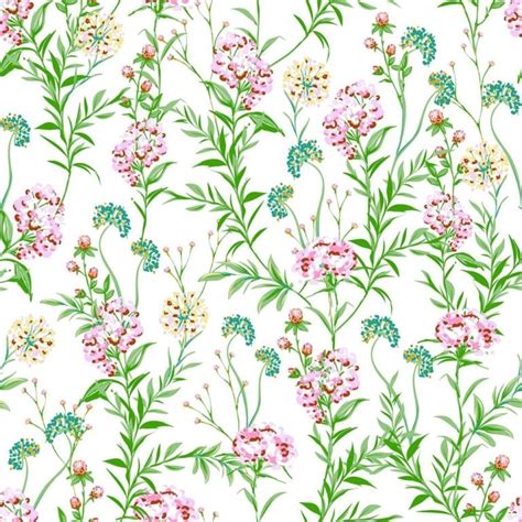 Spring wildflower wallpaper - Peel and Stick or Non-Pasted