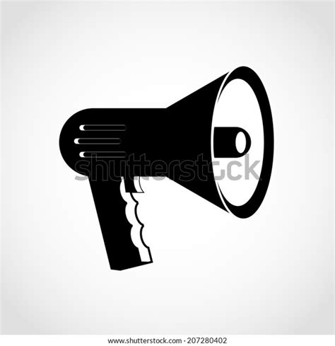 Megaphone Icon Isolated On White Background Stock Vector Royalty Free