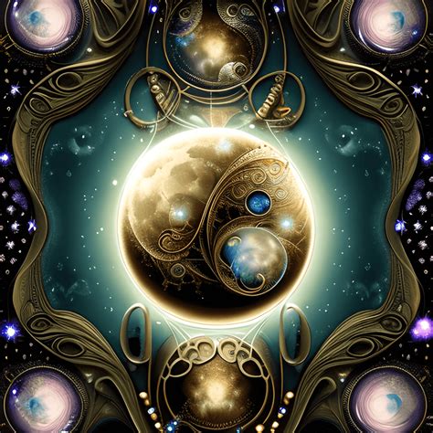 Gorgeous Steampunk Moon Graphic · Creative Fabrica