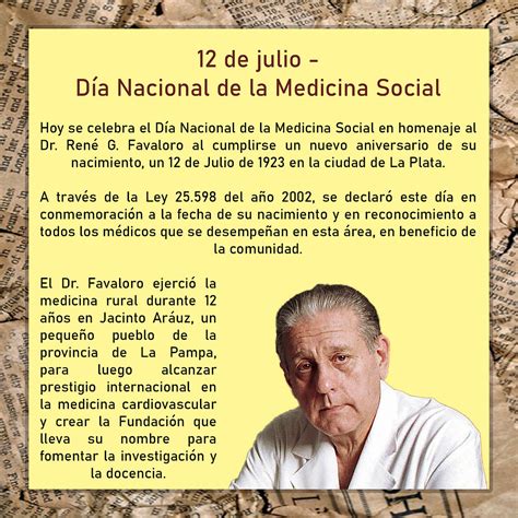 12 de Julio Día Nacional de la Medicina Social