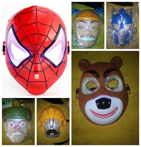 Spiderman Halloween party luminous mask robot Bear haunt Series Mask ...