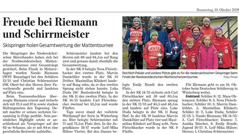 Freude Bei Riemann Und Schirrmeister Ski Club Buntenbock Von E V