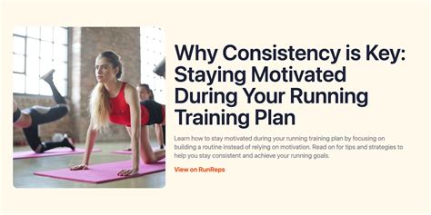 Why Consistency Is Key To Running RunReps