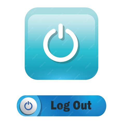 Premium Vector | Log out web button log out button icon for web design ...