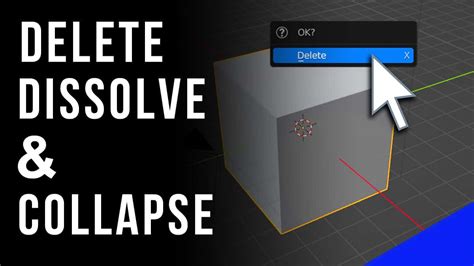 How To Delete And Dissolve In Blender D Brandon S Drawings