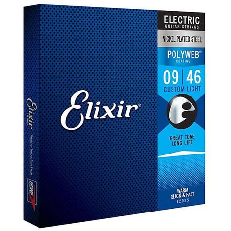 Elixir Polyweb Coated Nickel Plated Steel Electric Guitar Reverb