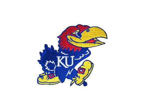 Jayhawk Embroidered Patch Kansas Jayhawks Logo  Clipart Full