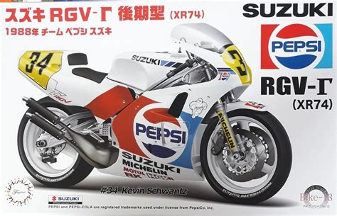 Fujimi 112th Scale Motorcycle Kitset Suzuki Rgv Γ Xr74 1988 Team