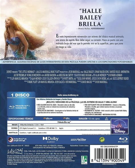 La Sirenita Edición Metálica Blu Ray