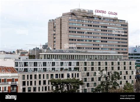 Paseo De Recoletos Madrid Spain Stock Photo Alamy