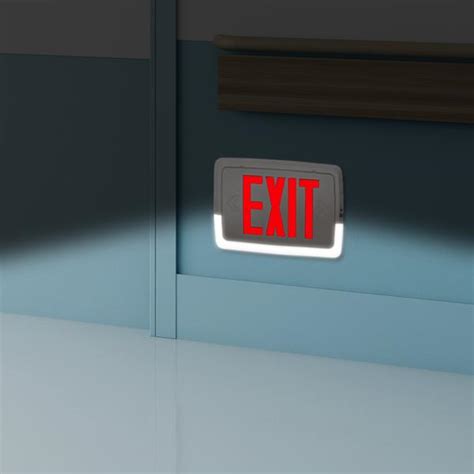 Low Level Exit Sign With Led Emergency Light Strip Battery Ul Listed