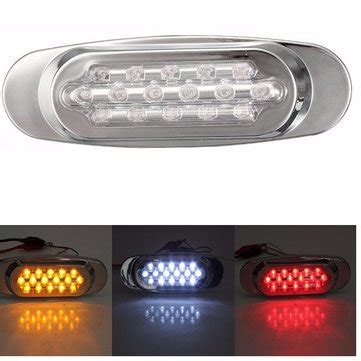 16led Side Marker Indicator Light For Bus Truck Lorry Trailer Red White