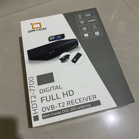 Draco Digital Full Hd Dvb T Receiver With Funke Dsc Antenna Tv