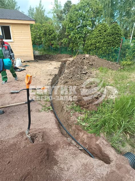 Фото работ по установке септика КИТ БИО 3 в городе Никольское