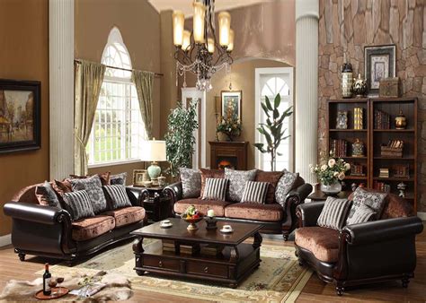 3 Piece Stanford Dark Teal Fabric Sofa Set FOA-6269SF - USA Furniture ...