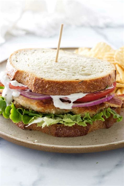 Chicken Bacon Ranch Sandwich Savor The Best