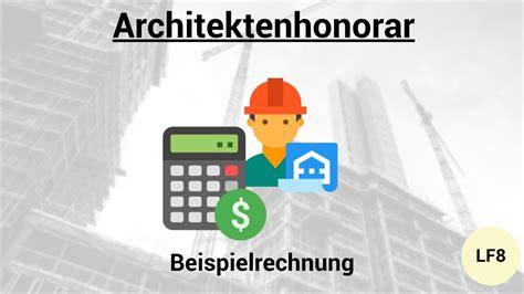 Architektenhonorar Beispielrechnung Hoai Youtube