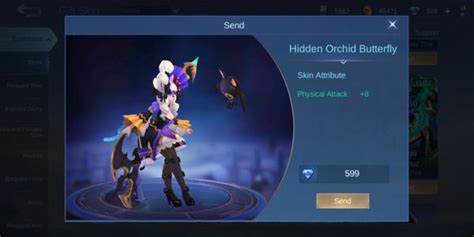 Beli Skin Hidden Orchid Butterfly Elite Skin Ruby Mobile Legends