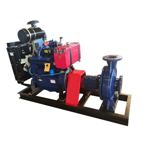 Self Priming Pump With Diesel Engine Mounted On Trailer Diesel Engine