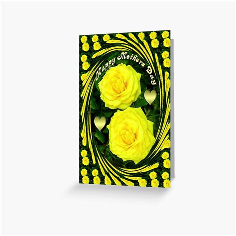 "இڿڰۣ-ڰۣ—SAYING HAPPY MOTHER'S DAY WITH YELLOW ROSES - PICTURE - POSTER ...