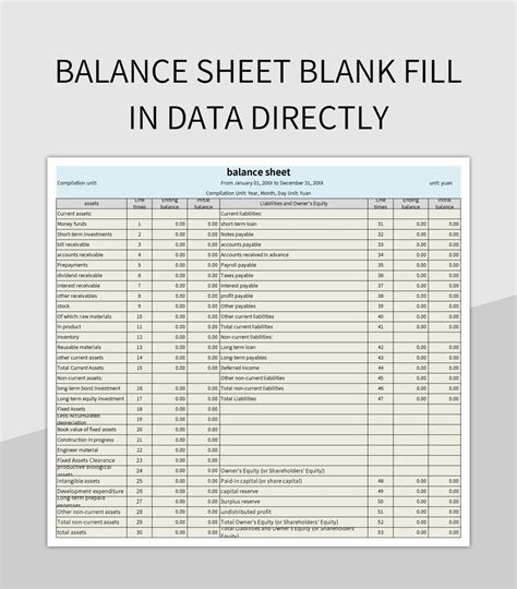 Free Blank Excel Spreadsheet Templates